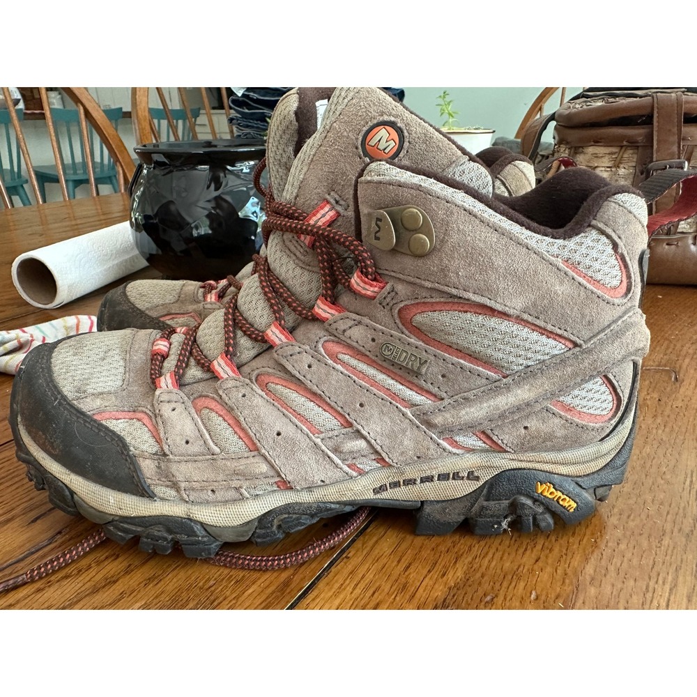 Merrell Moab 2 Mid Waterproof Hiking Boots Bungee Cord J06058 Womens 7.5